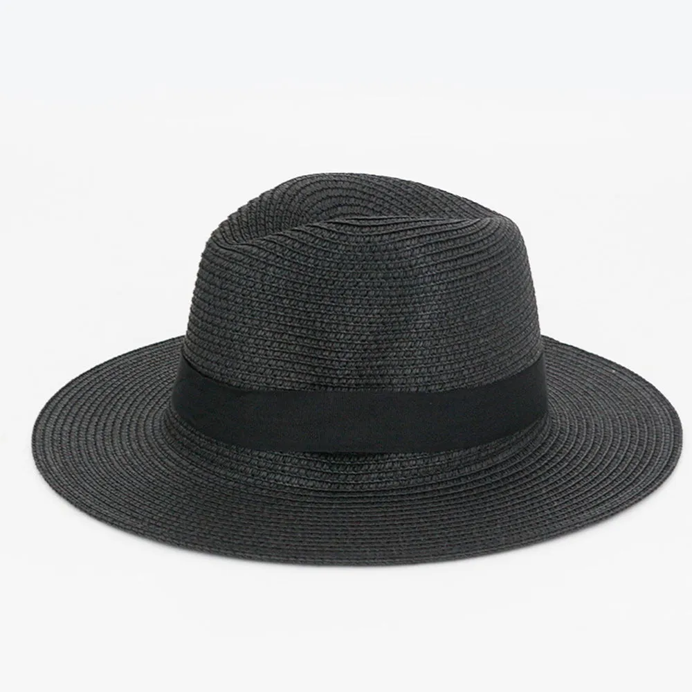 Summer Foldable Straw Hat Beach Hat Breathable Sun Hat