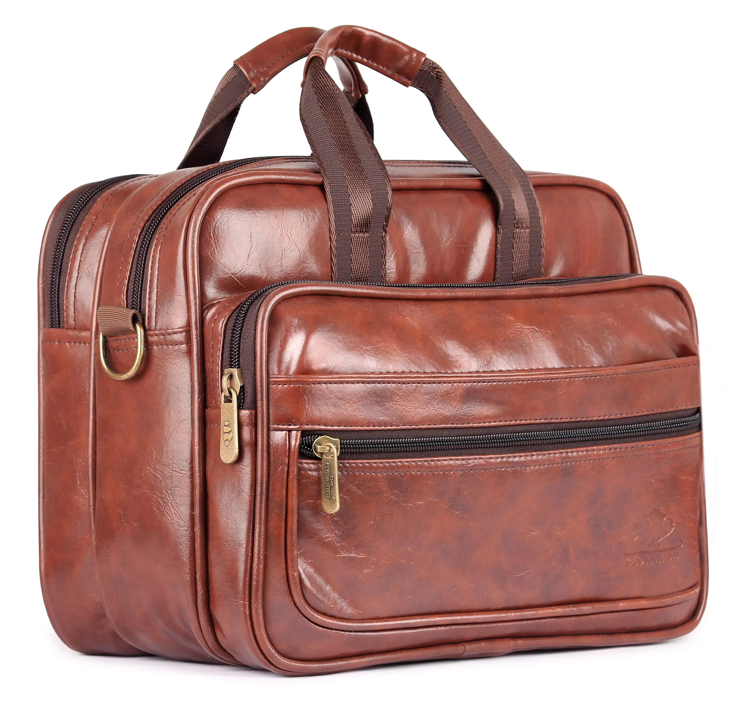 THE CLOWNFISH Commuter Series Multipurpose Tiffin Lunch Bag for Office (Burnt Brown)