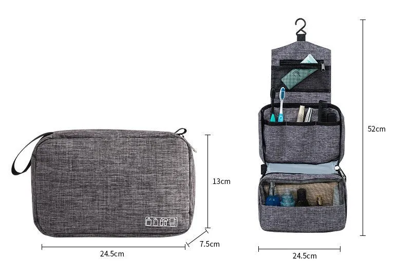 Toiletries Bag Portable Toiletries Storage Bag Hanging Cosmetic Bag Waterproof Storage Bag