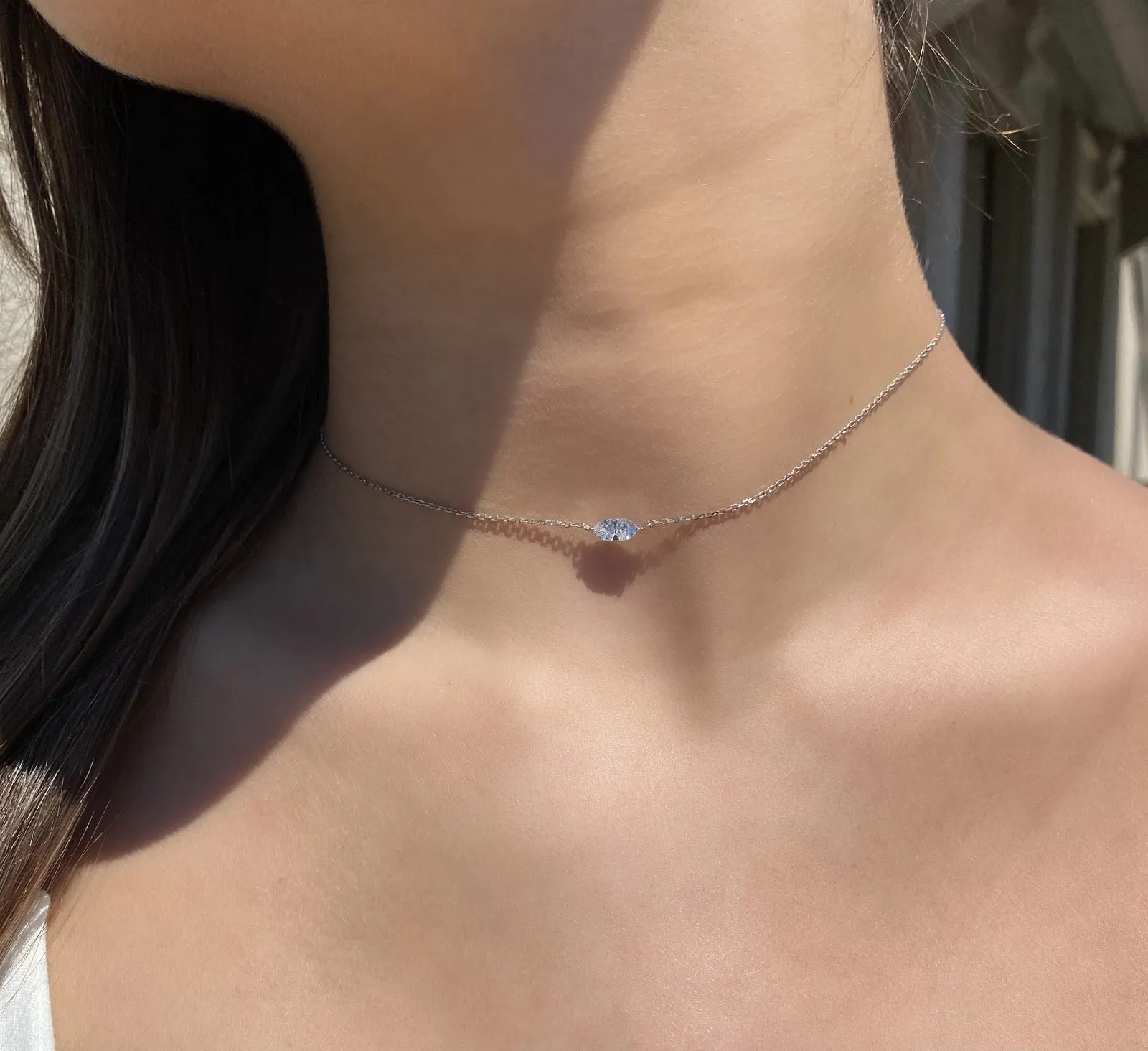 Trillion Solitaire Necklace