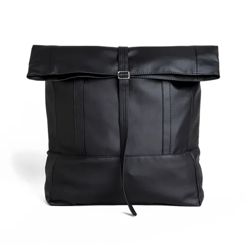 Wanderlust Rolltop Backpack Jet Black by Lee Coren