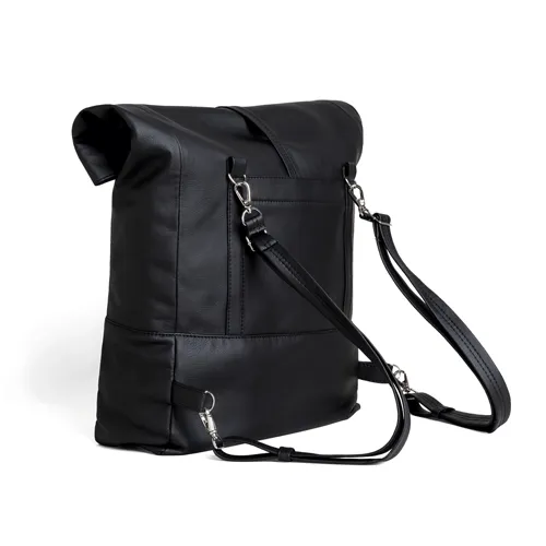 Wanderlust Rolltop Backpack Jet Black by Lee Coren