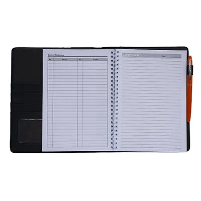 Wave A5 Folder with Wire-O Notebook