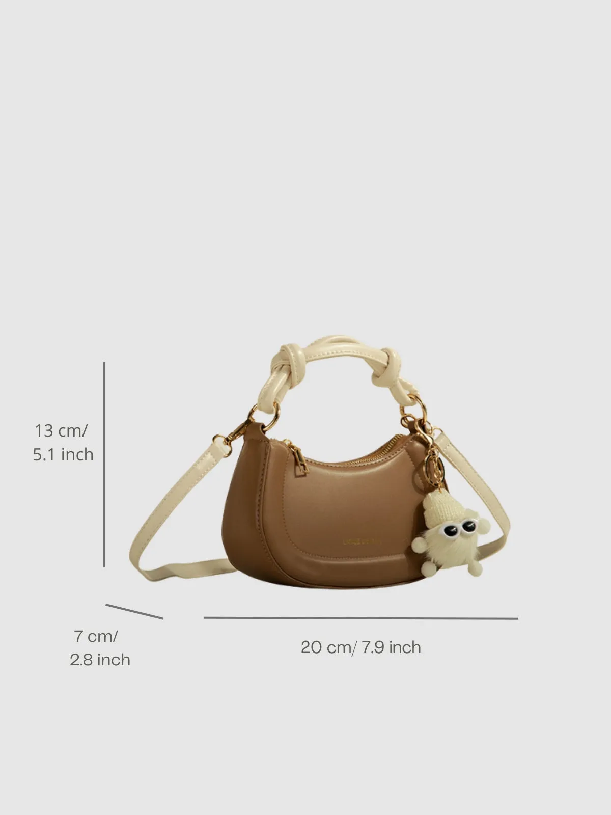 WLS Authentic Texture Versatile Crossbody Handbag